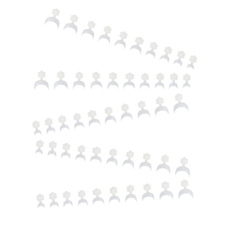 100 قطعة من أطراف الأظافر الفرنسية لفن الأظافر الإبداعي سهل الاستخدام - Image 2