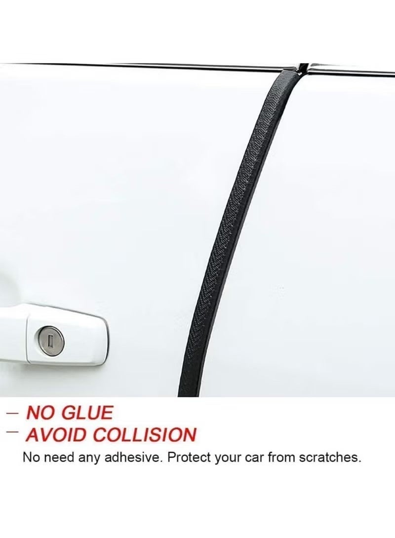 Uliova Universal Car Door Edge Protector 10M Rubber Scratch Guard Strip – Flexible Door Edge Guard Seal Protector for Vehicle Paint Protection, Black - Image 3