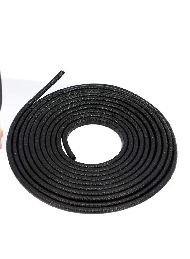 Uliova Universal Car Door Edge Protector 10M Rubber Scratch Guard Strip – Flexible Door Edge Guard Seal Protector for Vehicle Paint Protection, Black - Image 2