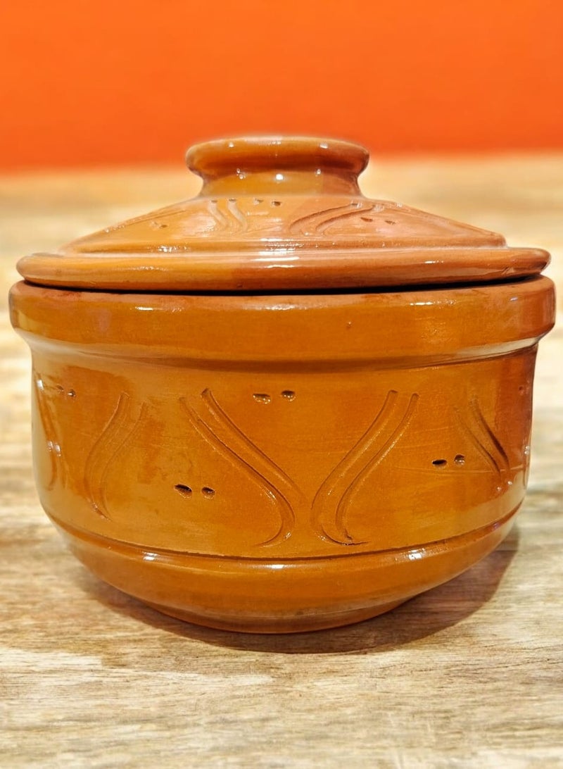 color zone pottery 24cm Microwave Safe Casserole with Lid  - Image 1