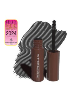Ruby's Organics Tinted Eyebrow Gel With Castor Oil, Waterproof & Smudgeproof, Lifts, Shapes And Thickens Scanty Brows, Promotes Hair Growth, Natural & Non-Toxic, Face Makeup For Women - Ash (6Ml)  - Image 2
