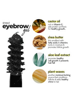 Ruby's Organics Tinted Eyebrow Gel With Castor Oil, Waterproof & Smudgeproof, Lifts, Shapes And Thickens Scanty Brows, Promotes Hair Growth, Natural & Non-Toxic, Face Makeup For Women - Ash (6Ml)  - Image 3