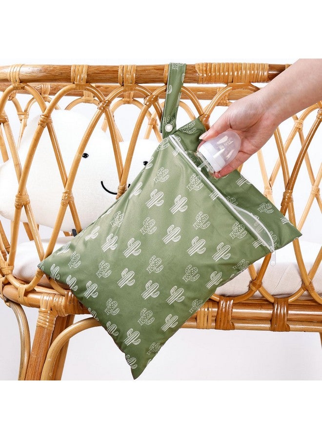 Happy Flute HappyFlute 2pcs Waterproof Bag Set - Cactus & Animal Pattern Wet/Dry Bag for Towels, Diapers, Swim, Beach, Gym - 10.2x14.4 inches - Image 5
