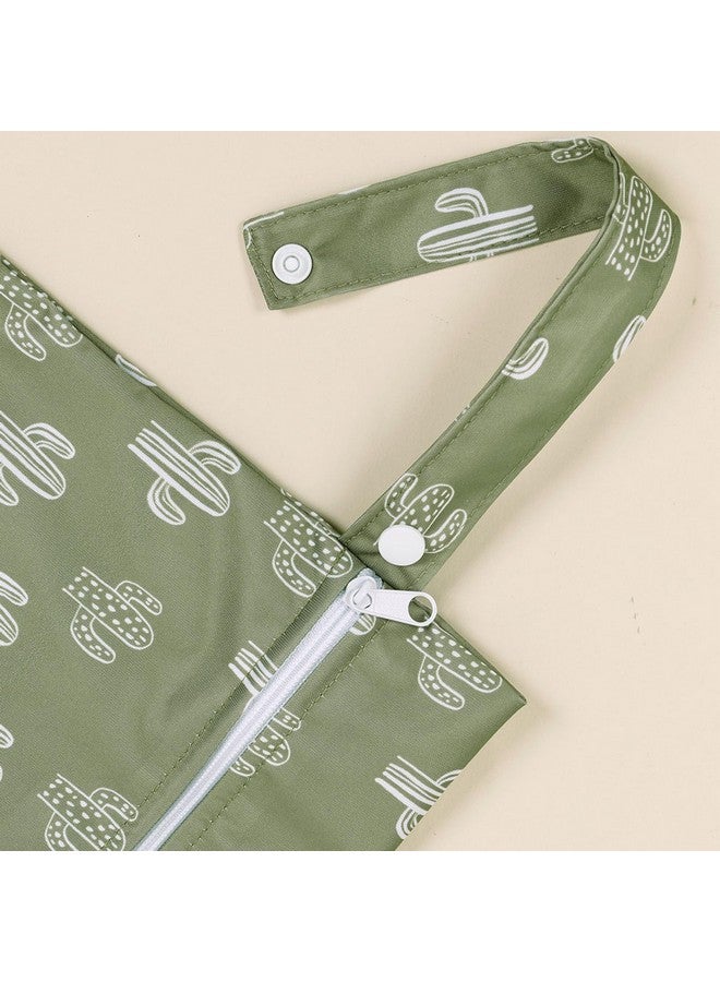 Happy Flute HappyFlute 2pcs Waterproof Bag Set - Cactus & Animal Pattern Wet/Dry Bag for Towels, Diapers, Swim, Beach, Gym - 10.2x14.4 inches - Image 2