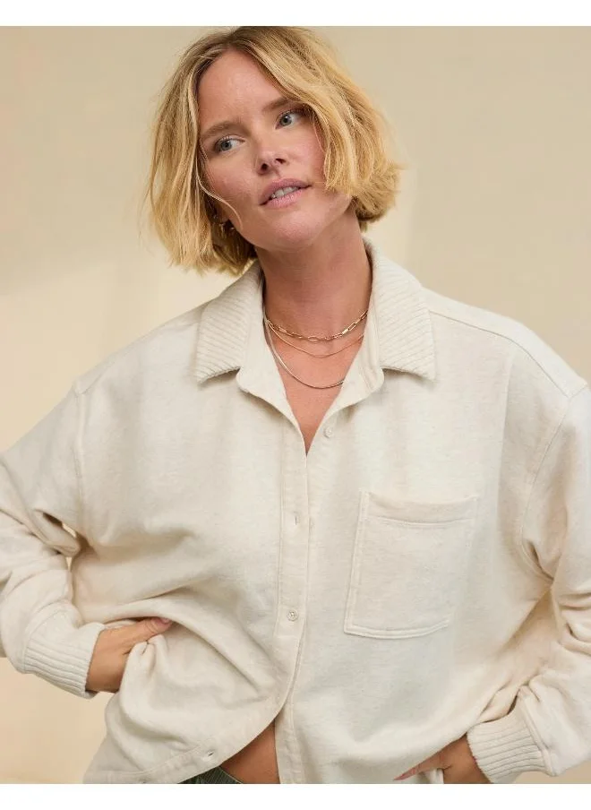 Aerie Casual Lumberjane Fleece Shirt