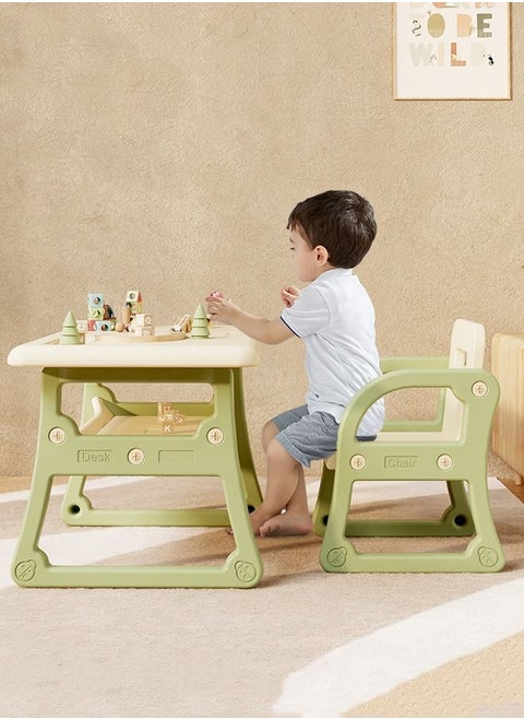 Storage Drawer Plastic Baby Foldable Activities Ergonomic Tables And Chair Set For Kids Bedroom