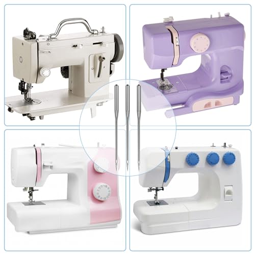 HLARTNET 30PCS Universal Sewing Machine Needles - Sizes 90/14 100/16 110/18 Heavy Duty Sewing Machine Needle for Thick Fabric Including Canvas Leather Embroidery Jeans - Image 3