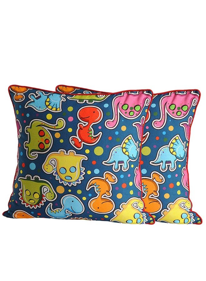 مجموعة من 2 غطاء وسادة مطبوع رقميًا من Swayam Animated Kids، مقاس 41 سم × 41 سم