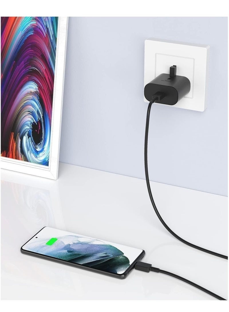 ELTRAZONE 25W Fast Charger for Samsung Galaxy S24, S23, S22, S22Ultra, S22+, S21, S20, A32, A33, A53, A73, USB C Super Fast Charger - Image 3