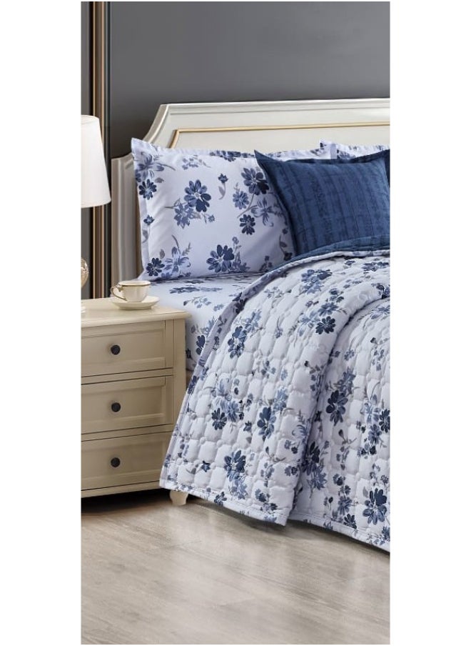 Moon Floral compressed double quilt set, 6 pieces  - Image 2
