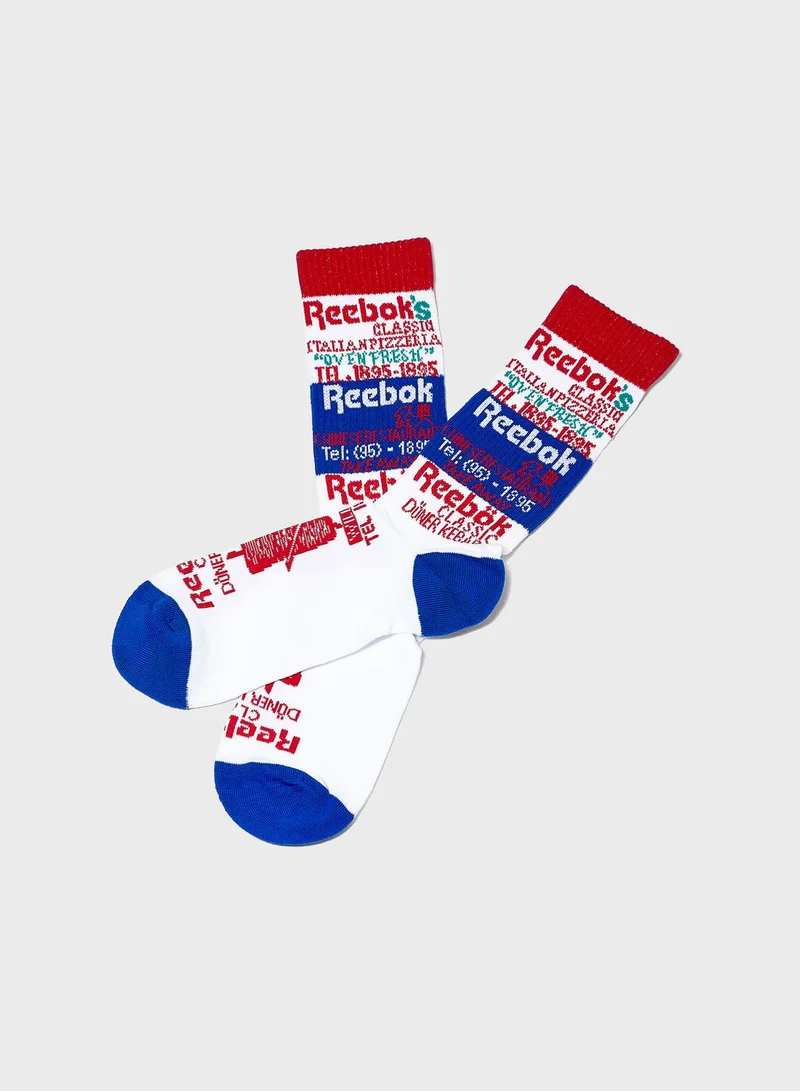 Reebok Classics Graphic Crew Socks