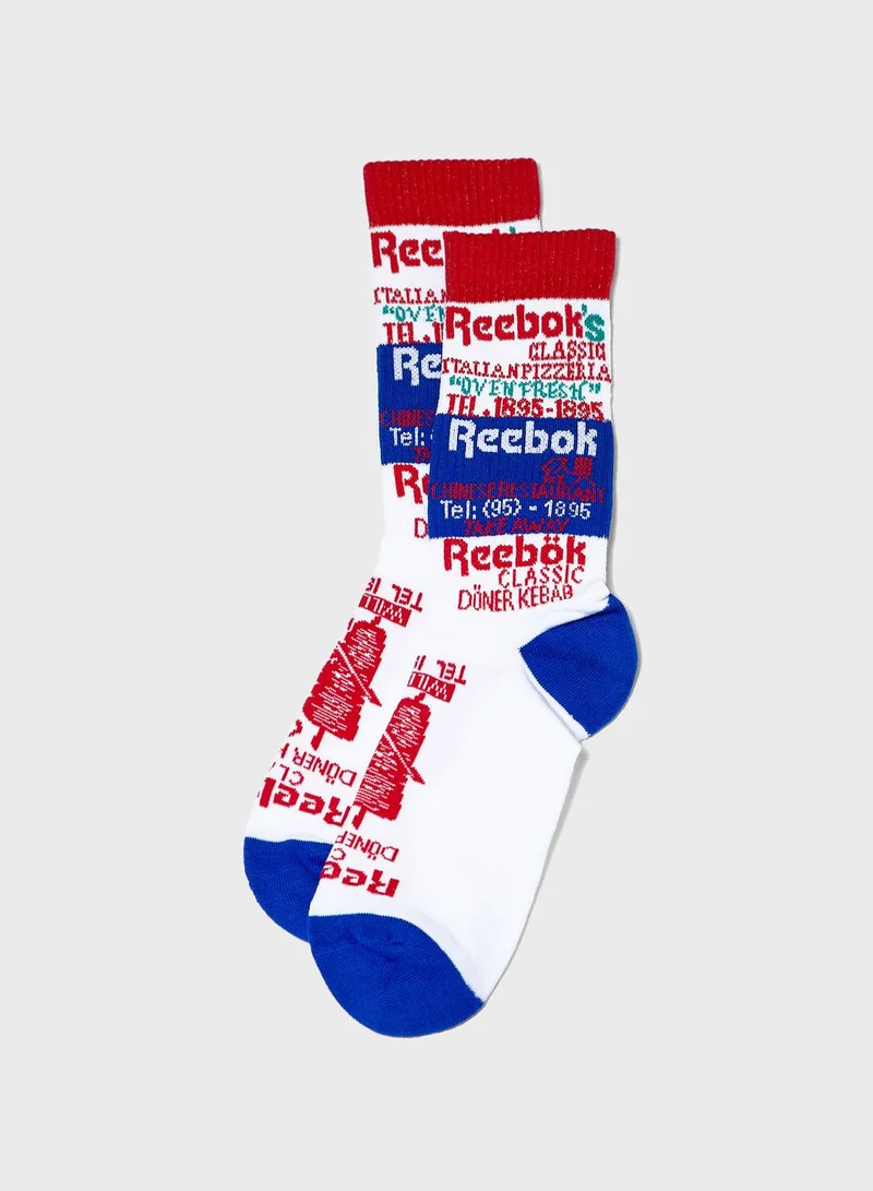 Reebok Classics Graphic Crew Socks