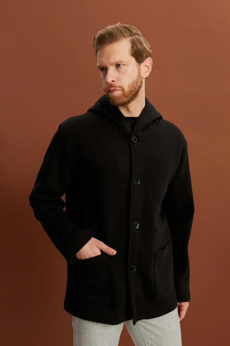 Alexander Gardi Alexandergardı Hooded Oversize Cardigan with Ribbon Inside (E23-607 03)