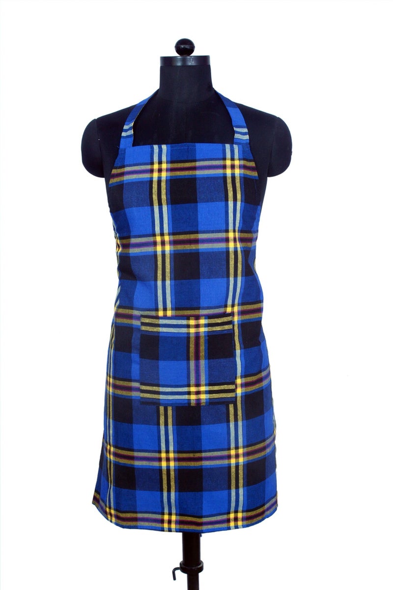 Switchon Polycotton waterproof unisex Apron, Free size, Blue,1 piece - Image 1