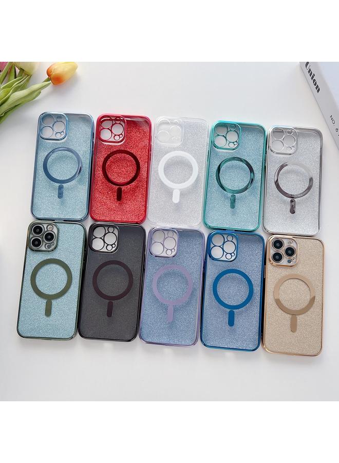 S-TOP Case For iPhone 14 Plus Plating Magsafe Glitter Phone Case - Image 2