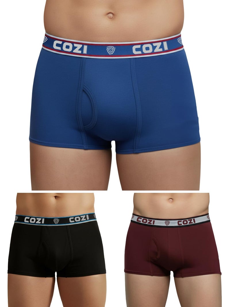 Lux Cozi Men's Cotton Boxer (Pack of 3) (COZI_BIGSHOT_SLP_DRW_95_3PC_Assorted) (Color & Prints May Vary) - Image 1