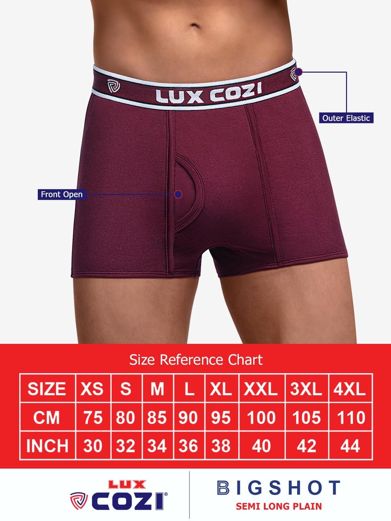 Lux Cozi Men's Cotton Boxer (Pack of 3) (COZI_BIGSHOT_SLP_DRW_95_3PC_Assorted) (Color & Prints May Vary) - Image 4