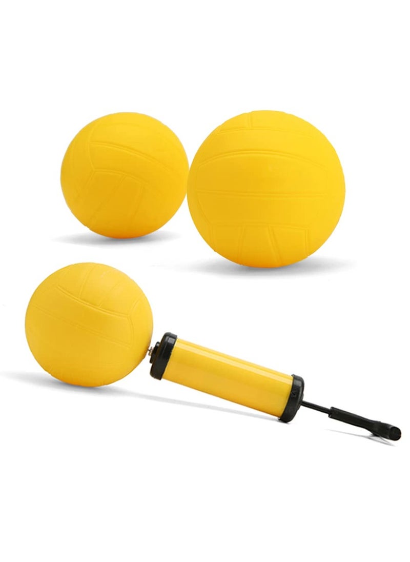 Portable Spikeball Game Set Beach Volleyball Outdoor Round Net, 3 Balls with Carrying Bag