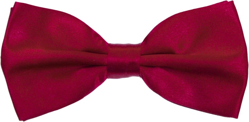 Kajeer Boys Children Formal Bow Ties - 6 Pack of Solid Color Adjustable Pre Tied Bowties - Image 2