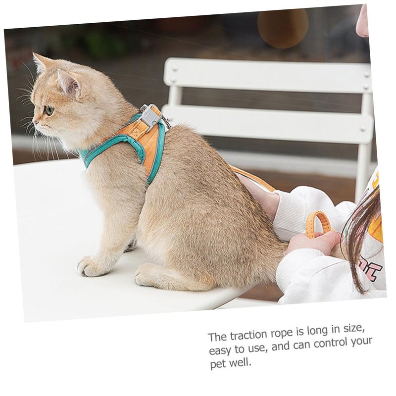 Adjustable Kitten Harness With Reflective Strap And Leash Lightweight Breathable For Outdoor Walking - Image 5