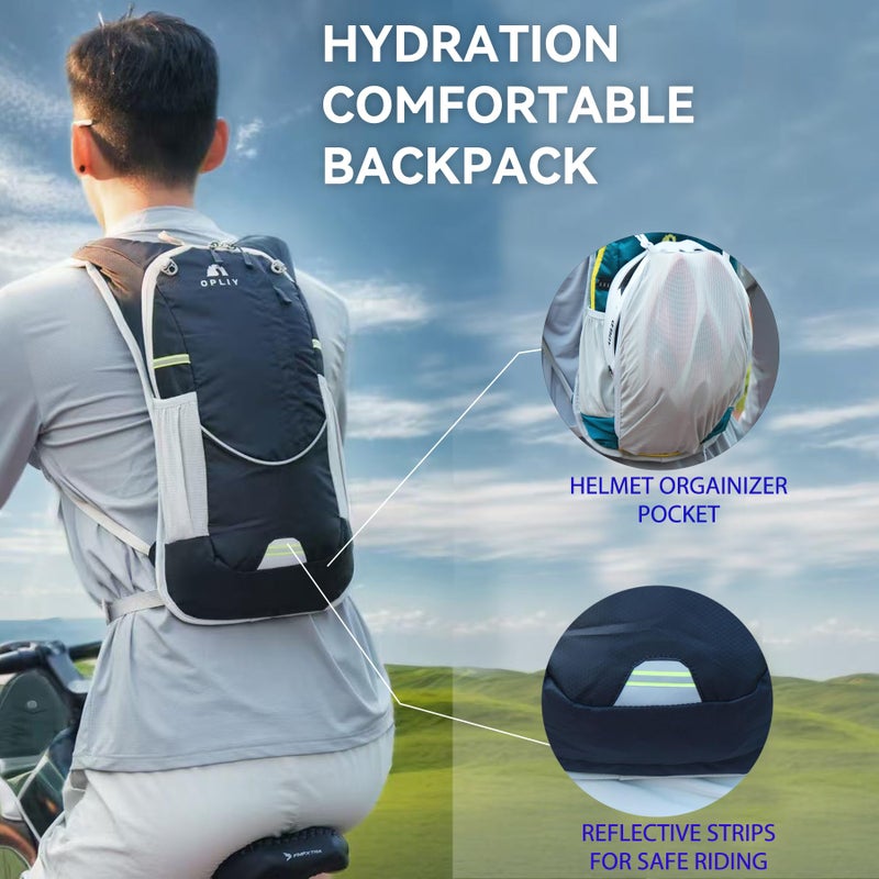 Opliy Hydration Pack,Hydration Backpack with 2L Hydration Bladder Lightweight Running Water Backpack for Women Men Kids (Black) - Image 5