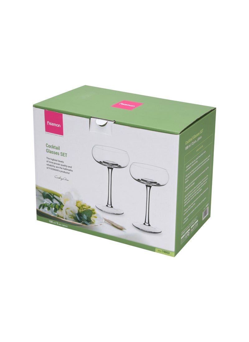 Fissman 2-Piece 150ml Cocktail Glass Set  - Image 5