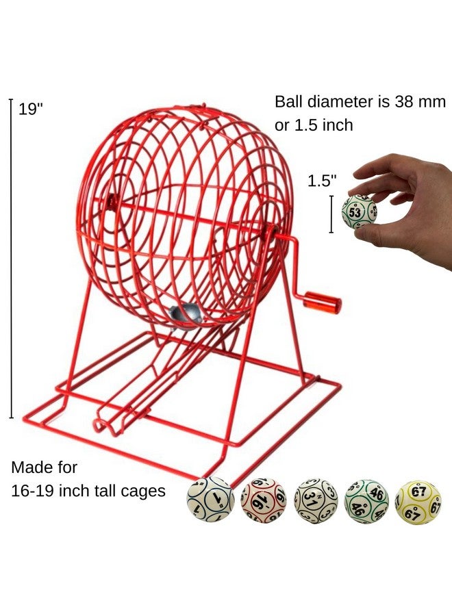 MR CHIPS Professional 12 Sided Coated Bingo Balls - Ping Pong Style for Electronic Equipment and Large Cages Multi-Colored 1.5” (38 mm) - Image 3