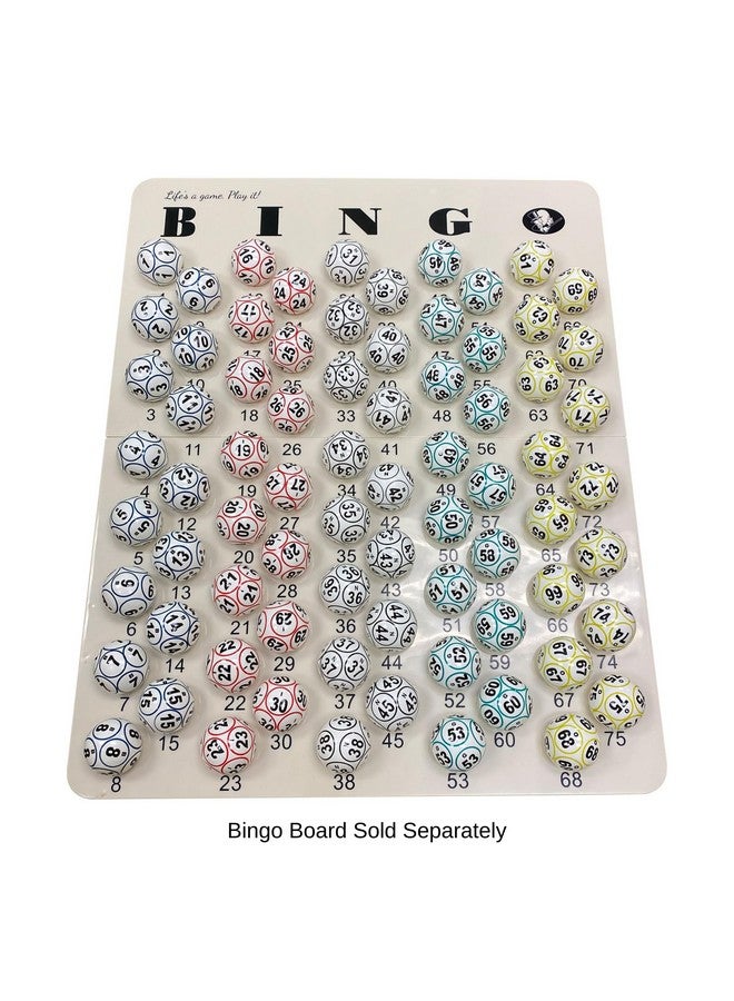 MR CHIPS Professional 12 Sided Coated Bingo Balls - Ping Pong Style for Electronic Equipment and Large Cages Multi-Colored 1.5” (38 mm) - Image 5
