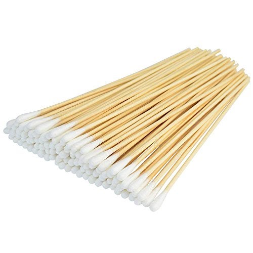 Bantoye 500 Pcs Swabs Cotton Sticks, Bantoye 6 Inches Cleaning Sterile Sticks with Wooden Handle for Wound Makeup Clean, Removal Residue - Image 1