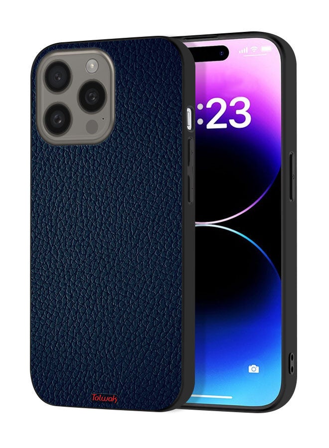 Tolwak Apple iPhone 15 Pro Max Protective Case Cover Leather Pattern - Image 1