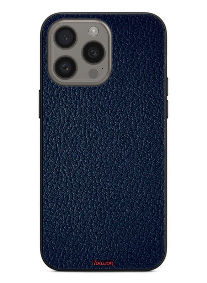 Tolwak Apple iPhone 15 Pro Max Protective Case Cover Leather Pattern - Image 2