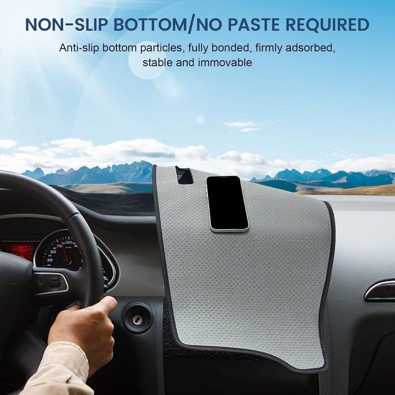 Rilsen Odor free color Dashboard Cover Mat Custom Fit for 2021 2022 2023 2024 Toyota Venza (LE, XLE, Limited) Dash Cover Nonslip Dash Mat Protector Sunshade No Glare Black Upgraded general grade quality - Image 5