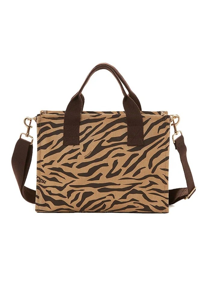 TWELVElittle Courageous Tote - Tiger Print - Image 4