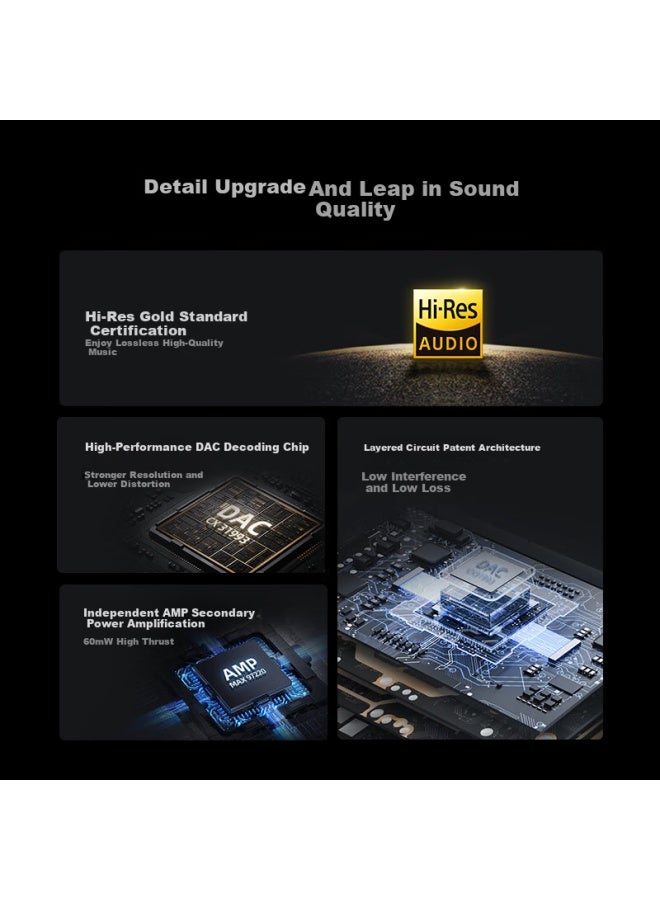 Meilan Meizu Lifeme Hifi3pro Portable Dac Headphone Amplifier With Independent Dac Audio Decoder Hi-res Certified Sound Quality 3.5mm To Type-c Headphone Adapter Cable - Image 1