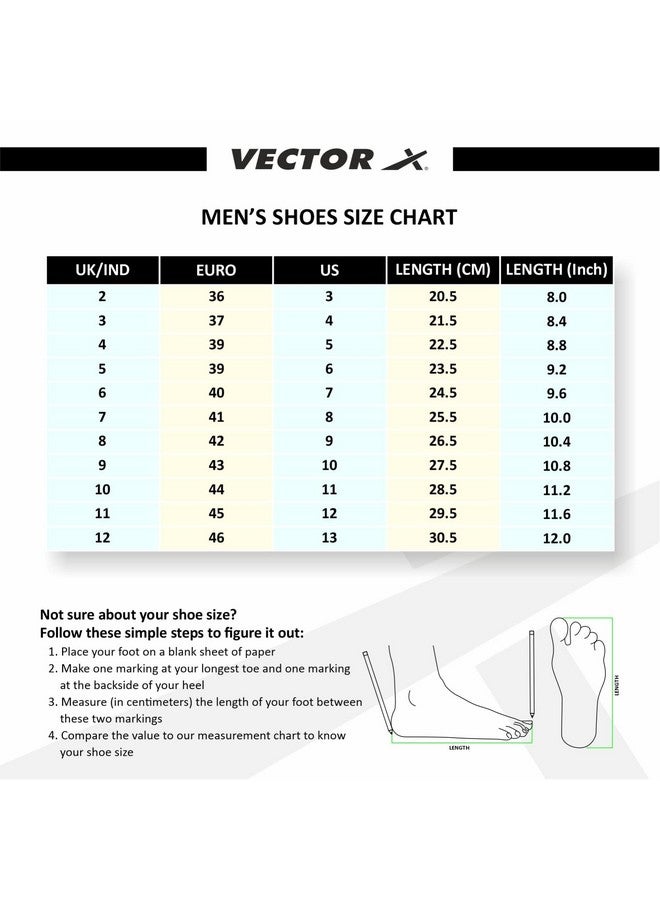 Vector X League Football Shoe for Men/Studs with Synthetic Leather Upper/Rib Ankle/Comfortable and Lightweight Soccer Shoe (Black-Green, Size-8) - Image 3