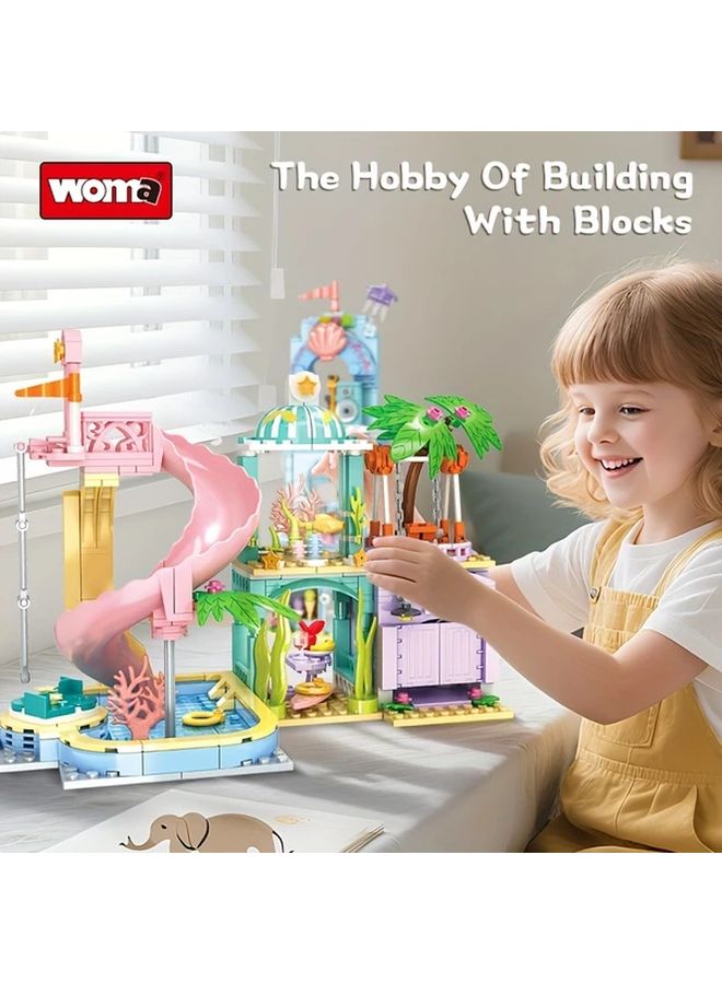 Water Party Building Blocks Set 648 Pcs STEM Educational Toys Gift For Kids - Image 4