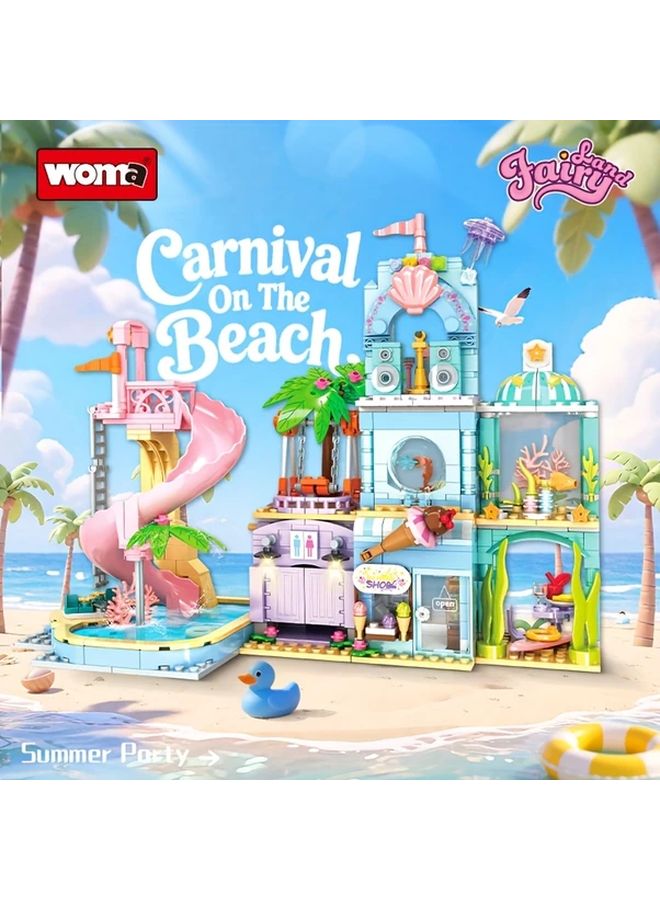 Water Party Building Blocks Set 648 Pcs STEM Educational Toys Gift For Kids - Image 2
