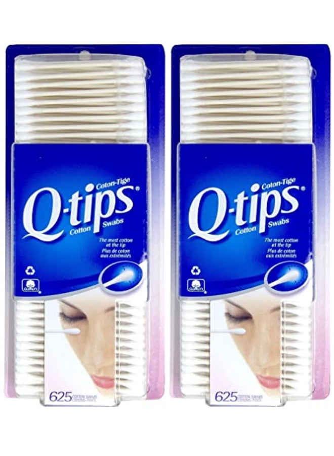 Q-tips 2 x Qtips Cotton Swabs 625 ct - Image 1