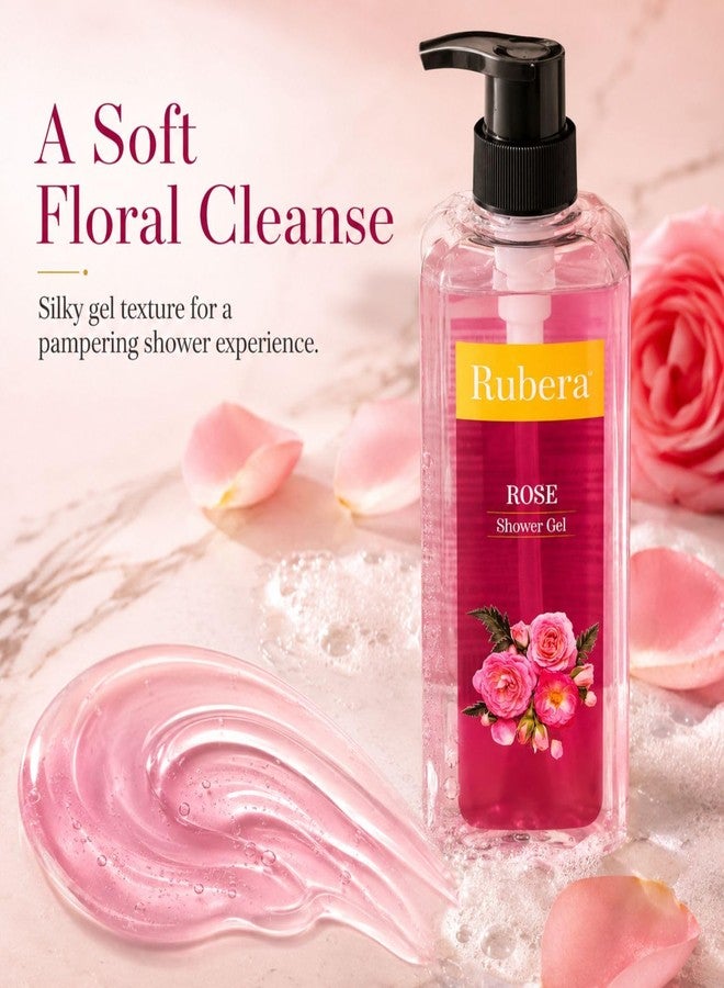 Rubera Shower Gel with Rose Extract – Refreshing Floral Body Wash for Men & Women, Hydrating & Gentle Cleansing Formula, 500ml - Image 4