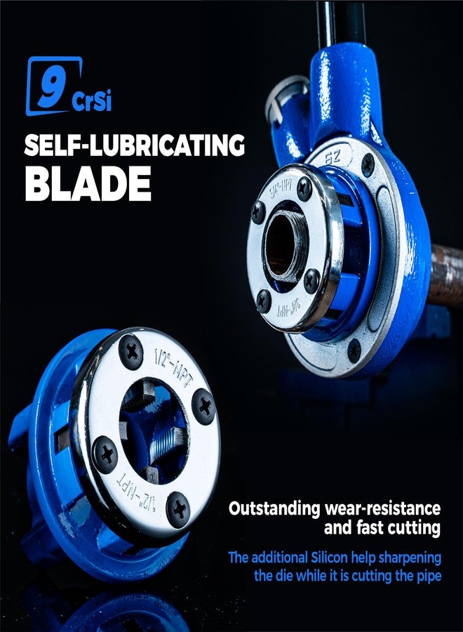 toolant Manual Pipe Threading Tool Kit, 1/2"- 1" (3pcs) - Image 2