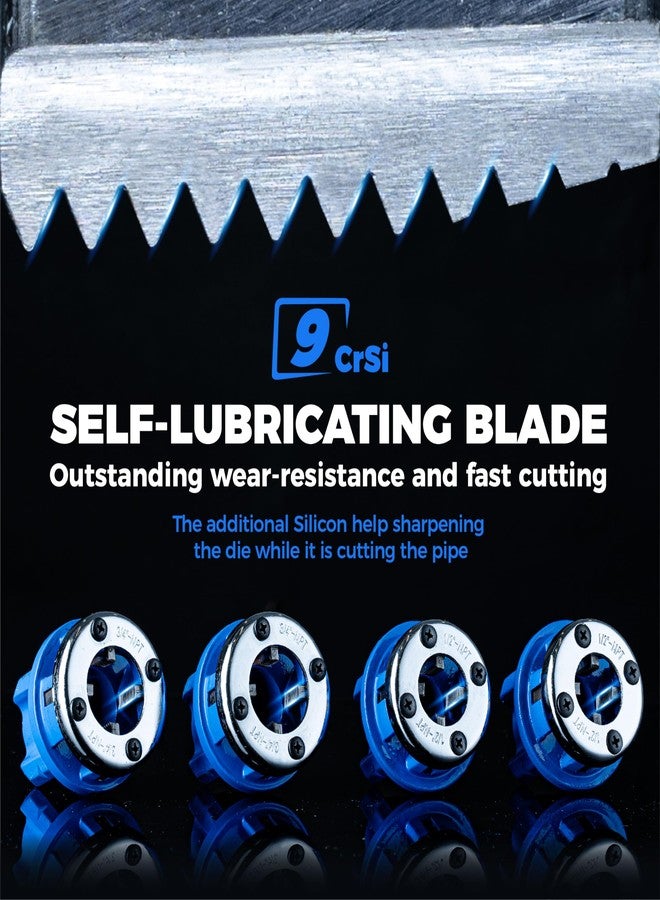 toolant Manual Pipe Threading Tool Kit, 1/2"- 1" (3pcs) - Image 3