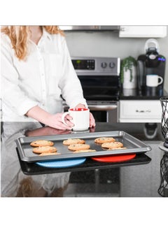 Bukela Honeycomb Pattern 7 inch Silicone Round Kitchen Hot Pad Trivets Set of 4  - Image 5
