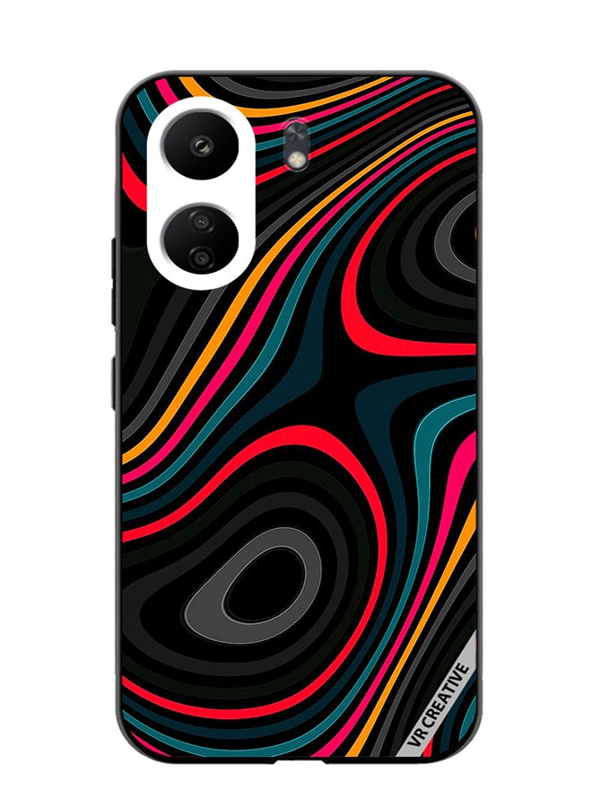 VR CREATIVE Protective Case Cover For Xiaomi Redmi 13C Abstract Design Multicolour - Image 1