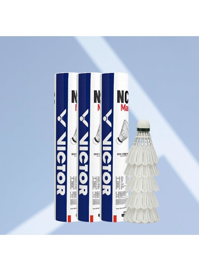 Victor Carbonsonic/New Carbon Sonic MAX Shuttlecock – 12 Synthetic Carbon-Fiber Shuttlecocks, Feather-Feel, Durable Flight, Speed 78 - Image 4