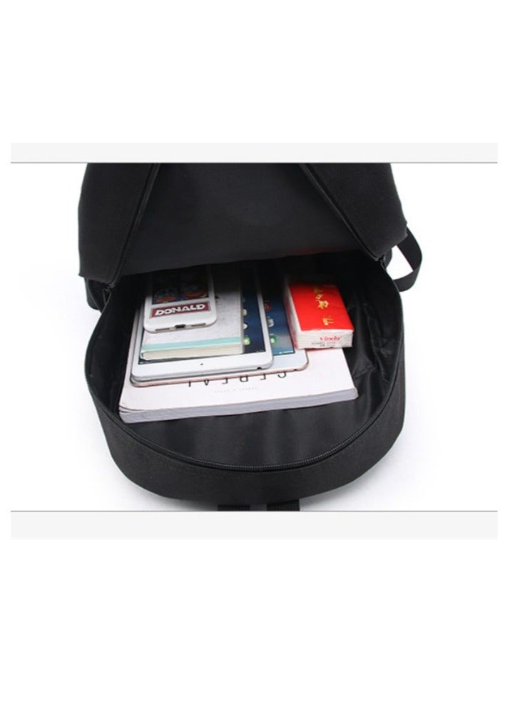 One Piece Backpack Primary And Secondary School Bags One Piece Backpack Cartoon School Bag Three-piece Set - Image 3