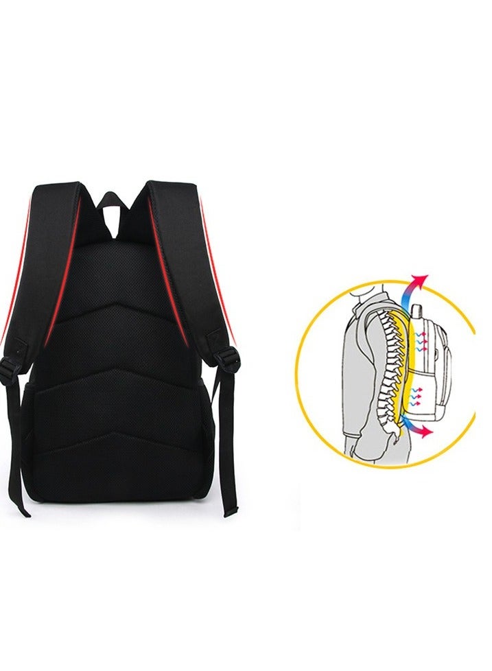 One Piece Backpack Primary And Secondary School Bags One Piece Backpack Cartoon School Bag Three-piece Set - Image 2
