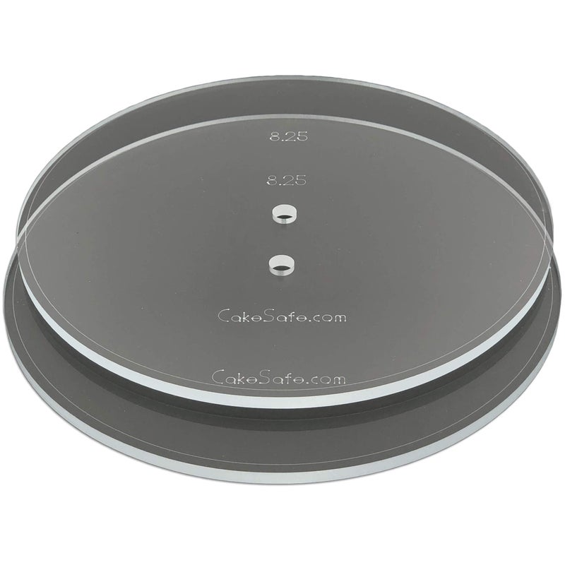 CAKESAFE CAKESAFE  2825 Clear  Acrylic Disks  Perfect Icing Tool to Smooth the Buttercream on Your Cakes 