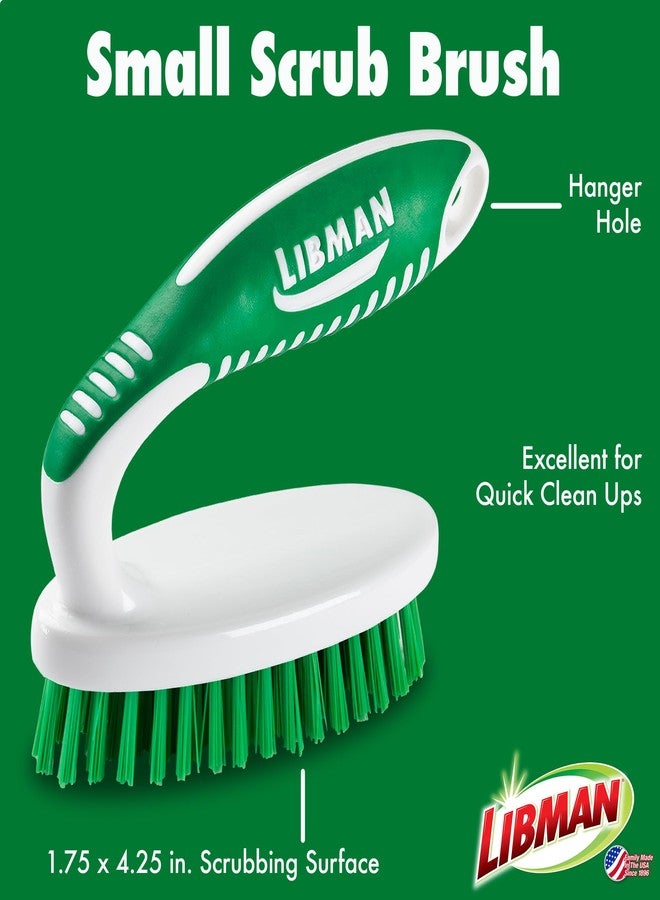 Libman Scrub Brush Kit - Three Different Durable Brushes for Grout, Tile, Bathroom, Kitchen. Easy to Handle, Strong Fibers for Tough Messes - Family Made in the USA, Unisex Lot 2406 - Image 2
