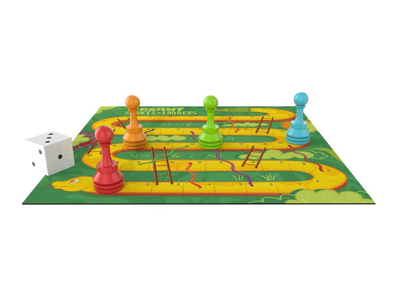 Pressman Giant Snakes & Ladders Game - Classic Gameplay Supersized, 60 months to 1188 months - Image 3