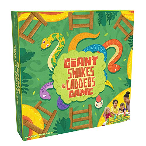 Pressman Giant Snakes & Ladders Game - Classic Gameplay Supersized, 60 months to 1188 months - Image 1